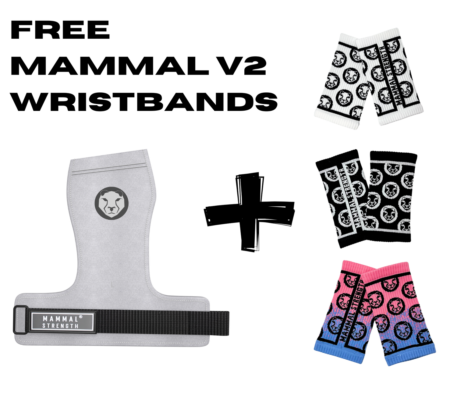 Mammal Strength V3 Gymnastic Hand Grips + FREE Mammal V2 Wrist Bands